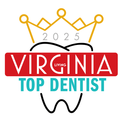 Logo for 2025 Virginia Top Dentist, representing Virginia Living Top Dentists
