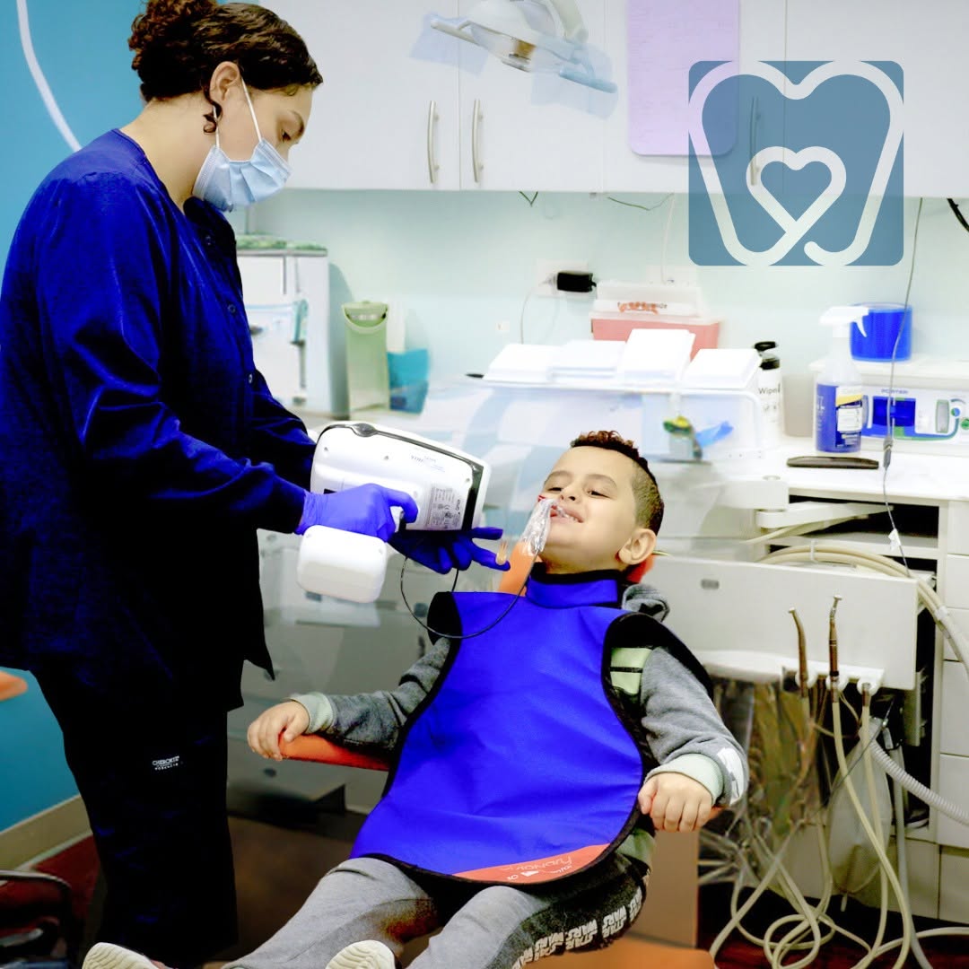 Child receiving care at Richmond Pediatric Dentistry and Orthodontics in Richmond, VA after a dental emergency